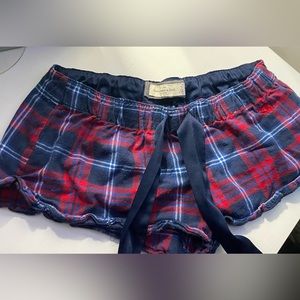 Flannel sleep shorts, Abercrombie & Fitch